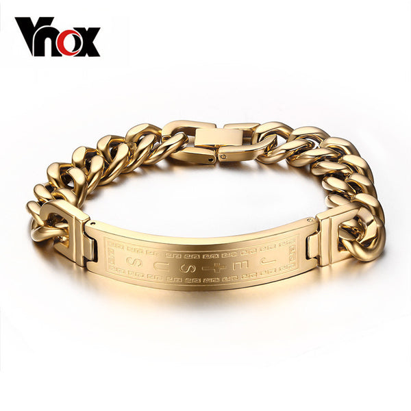 18k gold plated bracelets bangles fashion men jewelry jesus cross stainless steel personalized charm man gifts